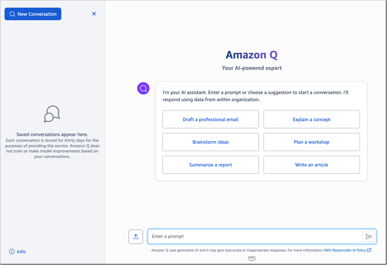 amazon q generative ai chatbot
