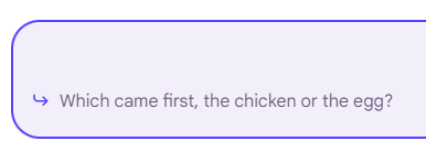 Question asked on Google
